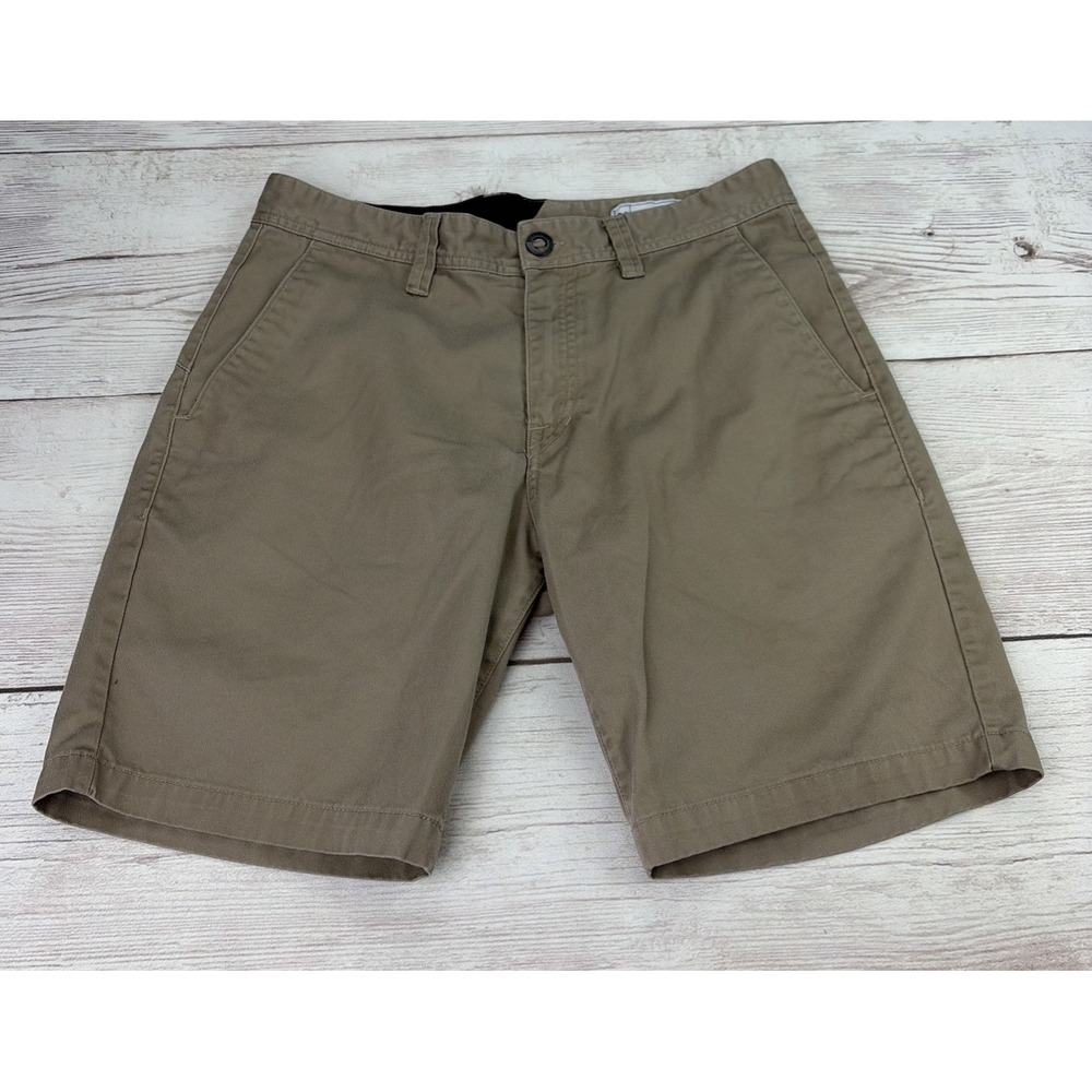 Volcom Men's 31 Chino Shorts Tan Khaki Casual Skate Walk Shorts Outdoor EXC